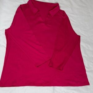 Women's Pink Long Sleeve Top